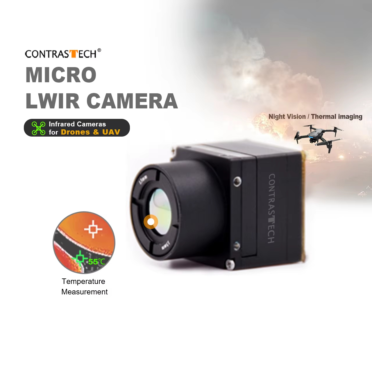 640x512 LWIR Nucleo per imagin - Thermal Imager Drone Gimbal recensione e prezzo